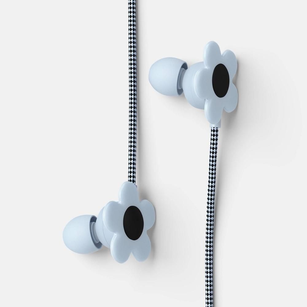 Wired Earbuds - Heyday™ Flower 3.5mm Jack, Built-in Microphone, Silicone Cushion